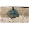 Image 2 : Antique Cast Iron Ornate Scrollwork Plant, Lantern, or Bird Feeder Stand With Decorative Base