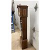 Image 2 : Traditional Dark Wood Grandmother Clock with Barley Twist Columns and Brass Pendulum, 51 x 7 1/