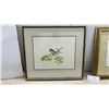 Image 2 : Two Framed Pictures Chickadee on Oak Branch and Ducklings, By J. Carson Signed, 20 x 22"