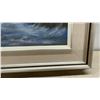 Image 2 : Framed Seascape Oil Painting of Waves Crashing on Rocks, Signed by Joyce Carter, 16 x 19"