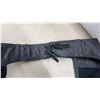 Image 5 : HJC Apparel Black Leather Motorcycle Chaps, Size Small, Buckle and Lace Waist