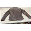 Image 5 : Screaming Eagle Cuir Leather Ladies Distressed Brown Motorcycle Jacket, Size Medium