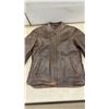 Image 8 : Screaming Eagle Cuir Leather Ladies Distressed Brown Motorcycle Jacket, Size Medium