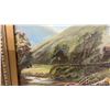 Image 7 : Framed "Crossing the Ford" Pastoral Landscape Painting on Devoe Academy Board, Circa 1930s