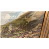 Image 8 : Framed "Crossing the Ford" Pastoral Landscape Painting on Devoe Academy Board, Circa 1930s