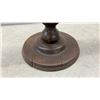 Image 2 : Antique Turned Wood Barley Twist Candlestick Holder With Ribbed Sphere and Stepped Base, 34" Tall