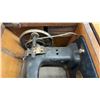 Image 9 : Antique Raymond Treadle Sewing Machine Cabinet With Carved Oak and Cast Iron Base