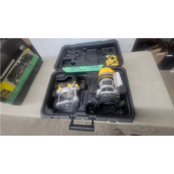 DeWalt DW616PKR 1 3/4 HP Fixed-Base/Plunge-Base Router Combo Kit with Case Missing Collet Nut
