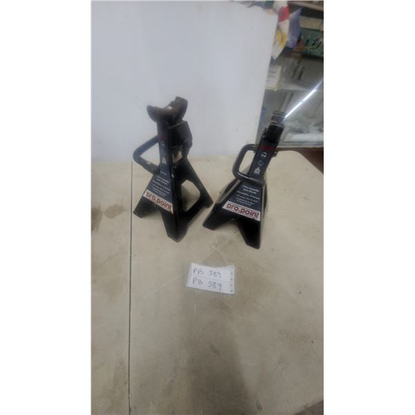 Pro.Point 2 Ton Capacity Jack Stands, Lift Range 10 3/10" to 16 3/10", Pair