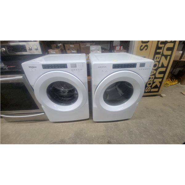 Amana 7.0 Cubic Foot White Electric Dryer, Model NED3600HW1and Whirl Pool Model wfw560chw4 Frt Load