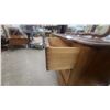 Image 8 : French Provincial Nine-Drawer Triple Dresser with Matching Ornate Mirror, Light Brown Wood