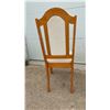 Image 4 : Set of 6 Wooden Dining Chairs with Upholstered Seats and Arched Backrests