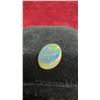 Image 3 : 3 Gemstone Lot: Oval Opal Cabochon, Faceted Red Garnet, and Yellow-Green Gemstone