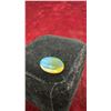 Image 4 : 3 Gemstone Lot: Oval Opal Cabochon, Faceted Red Garnet, and Yellow-Green Gemstone