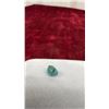 Image 14 : Round Pinkish-Orange Pyrope Garnet Gemstone, Octagon Green Tourmaline Gemstone and Very Light Blue
