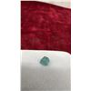 Image 15 : Round Pinkish-Orange Pyrope Garnet Gemstone, Octagon Green Tourmaline Gemstone and Very Light Blue