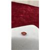 Image 4 : Round Pinkish-Orange Pyrope Garnet Gemstone, Octagon Green Tourmaline Gemstone and Very Light Blue