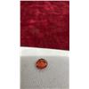 Image 5 : Round Pinkish-Orange Pyrope Garnet Gemstone, Octagon Green Tourmaline Gemstone and Very Light Blue