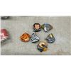 Image 4 : Vintage Tin Toy Lot: Tambourine, Spinning Top, Kaleidoscopes, Dog Bank, Safari Button Covers