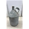 Image 2 : Antique Galvanized Steel Shotgun Cream Can and Milk Can with Bail Handle, Early 20th Century