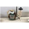 Image 4 : Shelf Decor: Porcelain Delicate Flowers, Coasters, Chicken Planter, Bobble Ceramic Cat & More