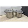 Image 4 : Set of 3 Cooking Pots Including Aluminum Turkey Fryer Pot and 2 Stainless Steel Stockpots with Lids