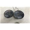 Image 3 : Antique Portable Balance Scales with Brass and Darker Pans, Wooden Storage Box and More