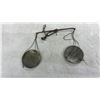 Image 5 : Antique Portable Balance Scales with Brass and Darker Pans, Wooden Storage Box and More