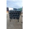 Image 1 : Husky 6-Tier Metal Parts Bin Storage Rack with Gray Plastic Bins, Model HS 810B 57 x 44 x 16"