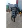 Image 2 : Husky 6-Tier Metal Parts Bin Storage Rack with Gray Plastic Bins, Model HS 810B 57 x 44 x 16"