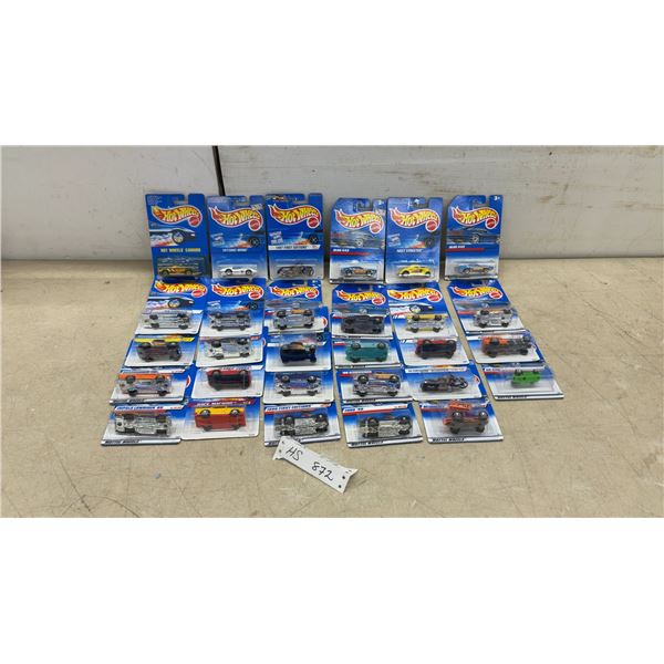 25 Factory Sealed Hot Wheels: '97 First Editions, '97 Second Wind, '97 Olds 442, '97 Neet Streeter