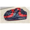 Image 2 : Two Vintage Adidas Duffle Bags: Red & Silver, Blue & Red