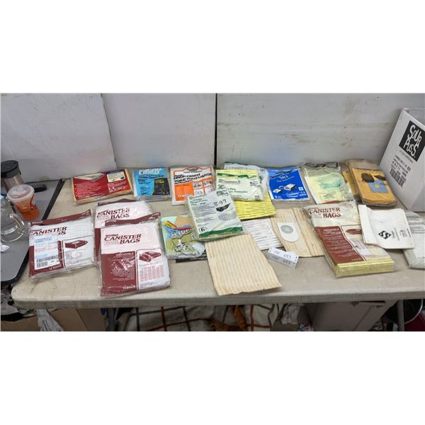 Vintage Sears Kenmore Canister Vacuum Bags, Micro-Lined Sharp PU-2, Drop Cloth 8' x 12' and More
