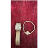 Image 7 : 2 Vintage Watches, 1 Ring Red Stone With Diamond Like Stones Gold Colour, and Men's Citizen Watch