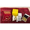 Image 1 : Invicta Watch, Unmarked Silver Bangle, Diamond Flower Earrings and 2 Gold Wittnauer Watches