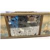 Image 9 : Two Framed Triple-Panel Pictures: King George VI and Queen Elizabeth, and Seascape, 14 x 32 1/2"