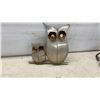 Image 4 : Garden Decor: Assorted Metal Sculptures: Spring Pigs, Metal Owls, Mushroom, & Abstract Figures