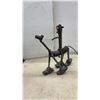 Image 6 : Garden Decor: Assorted Metal Sculptures: Spring Pigs, Metal Owls, Mushroom, & Abstract Figures