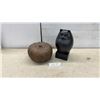 Image 1 : MUSEUM OF MODERN ART Black Cat Figurine 12" Tall & Faux Pumpkin