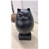 Image 3 : MUSEUM OF MODERN ART Black Cat Figurine 12" Tall & Faux Pumpkin