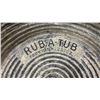 Image 2 : Vintage Rub-A-Tub Prov. Pat. No. 25762 Galvanized Metal Wash Tub with Soap Holder