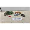 Image 1 : Vintage Cast Iron and Diecast Toy Vehicles: Cast Iron Arcade Coupe with Rumble Seat, 2 1/4 x 6 1/