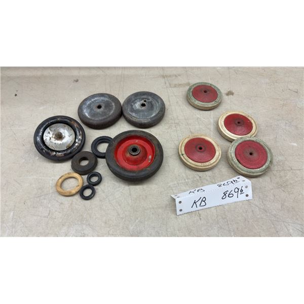 Vintage Car/ Truck Toy Wheels: Assorted Sizes & Styles