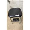 Image 6 : Chrome & Black Vinyl Step Stool with Two Steps