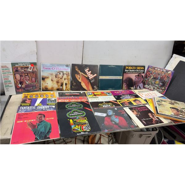 Vintage Vinyl Record Album Lot: Bill Cosby, Harry Belafonte, Ray Charles, Smothers Bros. & More