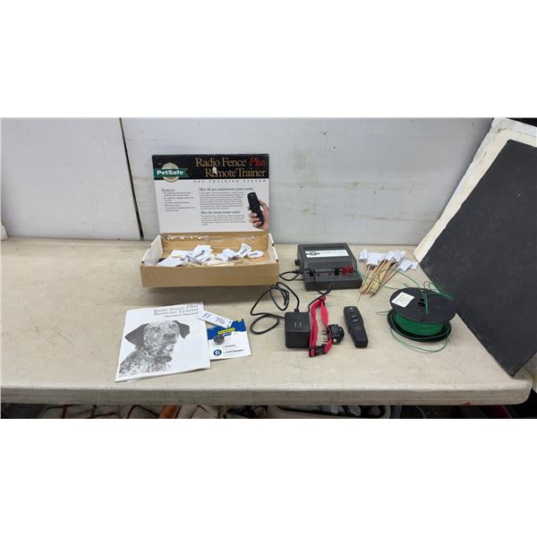 PetSafe Radio Fence Plus Remote Trainer Pet Containment System with Collar, Wire and More