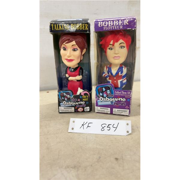 NoveltyToy The Osbourne Family Sharon Talking Bobber and Kelly Bobber Bobbleheads, 2002