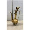 Image 9 : Brass Vases, Pitcher, & Bowl; Small Brass Bowl; Glass Grape Cluster; & More