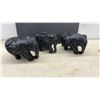 Image 4 : Carved Elephant Figures from India, Indian Folk Art Statues & Tin Box