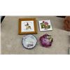 Image 2 : Ceramic Busts, Wall Pocket, Small Pitcher, Framed Tile, Honey Dish with DipperStrawberry Shortcake